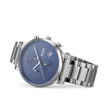 Buy Shop Hugo Boss Oxygen Chronograph Blue Dial Silver Steel Strap Watch for Men - 1513597 USA Online