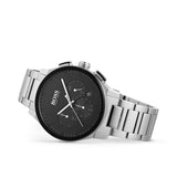 Buy Shop Hugo Boss Peak Black Dial Silver Steel Strap Watch for Men - 1513762 USA Online