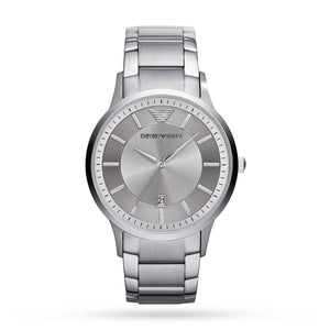 Buy Shop Emporio Armani Renato Quartz Silver Dial Silver Steel Strap Watch For Men - AR11189 USA Online