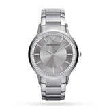 Emporio Armani Renato Quartz Silver Dial Silver Steel Strap Watch For Men - AR11189