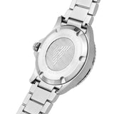 Emporio Armani Three Hand Green Dial Silver Steel Strap Watch For Men - AR11338