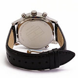 Buy Shop Tommy Hilfiger Harrison Chronograph Black Dial Black Leather Strap Watch for Men - 1790875 USA Online