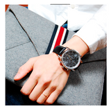 Buy Shop Tommy Hilfiger Harrison Chronograph Black Dial Black Leather Strap Watch for Men - 1790875 USA Online
