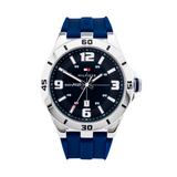 Buy Shop Tommy Hilfiger Drew Black Dial Black Rubber Strap Watch for Men - 1791062 USA Online