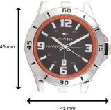 Buy Shop Tommy Hilfiger Drew Black Dial Black Rubber Strap Watch for Men - 1791064 USA Online