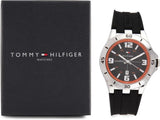 Buy Shop Tommy Hilfiger Drew Black Dial Black Rubber Strap Watch for Men - 1791064 USA Online