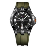 Buy Shop Tommy Hilfiger Drew Black Dial Green Rubber Strap Watch for Men - 1791065 USA Online