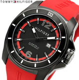 Buy Shop Tommy Hilfiger Windsurf Black Dial Red Rubber Strap Watch for Men - 1791112 USA Online