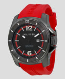 Buy Shop Tommy Hilfiger Windsurf Black Dial Red Rubber Strap Watch for Men - 1791112 USA Online