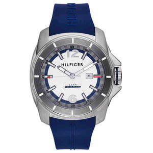 Buy Shop Tommy Hilfiger Windsurf White Dial Blue Rubber Strap Watch for Men - 1791113 USA Online