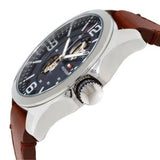 Buy Shop Tommy Hilfiger Bruce Analog Blue Dial Brown Leather Strap Watch for Men - 1791278 USA Online