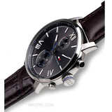 Buy Shop Tommy Hilfiger Aiden Quartz Black Dial Brown Leather Strap Watch for Men - 1791309 USA Online