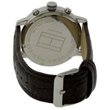 Buy Shop Tommy Hilfiger Aiden Quartz Black Dial Brown Leather Strap Watch for Men - 1791309 USA Online