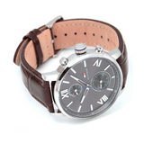 Buy Shop Tommy Hilfiger Aiden Quartz Black Dial Brown Leather Strap Watch for Men - 1791309 USA Online