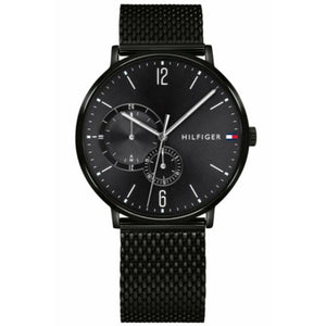 Buy Shop Tommy Hilfiger Brooklyn Black Dial Black Mesh Bracelet Watch for Men - 1791507 USA Online