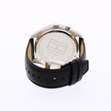 Buy Shop Tommy Hilfiger Deacan Grey Dial Black Leather Strap Watch for Men - 1791548 USA Online