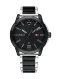 Buy Shop Tommy Hilfiger Sneaker Quartz Black Dial Two Tone Steel Strap Watch for Men - 1791619 USA Online