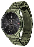 Buy Shop Tommy Hilfiger Quartz Black Dial Black Steel Strap Watch for Men - 1791634 USA Online