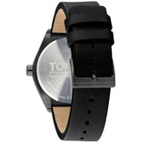 Buy Shop Tommy Hilfiger Monogram Pop Quartz Black Dial Black Leather Strap Watch For Men - 1791773 USA Online