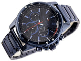 Buy Shop Tommy Hilfiger Mason Blue Dial Blue Steel Strap Watch for Men - 1791789 USA Online