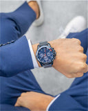 Buy Shop Tommy Hilfiger Mason Blue Dial Blue Steel Strap Watch for Men - 1791789 USA Online