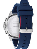 Buy Shop Tommy Hilfiger Mason Blue Dial Blue Rubber Strap Watch for Men - 1791791 USA Online