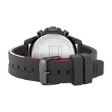 Buy Shop Tommy Hilfiger Mason Black Dial Black Rubber Strap Watch for Men - 1791792 USA Online