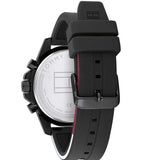 Buy Shop Tommy Hilfiger Mason Black Dial Black Rubber Strap Watch for Men - 1791793 USA Online