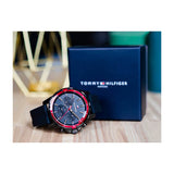 Buy Shop Tommy Hilfiger Mason Black Dial Black Rubber Strap Watch for Men - 1791793 USA Online