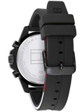 Buy Shop Tommy Hilfiger Mason Black Dial Black Rubber Strap Watch for Men - 1791793 USA Online