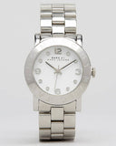 Buy Shop Marc Jacobs Amy White Dial Silver Steel Strap Watch for Women - MBM3054 USA Online