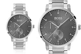 Buy Shop Hugo Boss Oxygen Grey Dial Silver Steel Strap Watch for Men - 1513596 USA Online