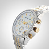 Buy Shop Michael Kors Ritz Chronograph White Dial Two Tone Steel Strap Watch for Women - MK5057 USA Online
