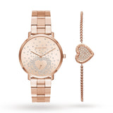 Buy Shop Michael Kors Jaryn Rose Gold Dial Rose Gold Steel Strap Watch for Women - MK3621 USA Online