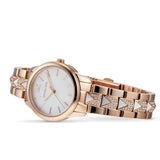 Buy Shop Michael Kors Runway Mercer Mother of Pearl White Dial Two Tone Steel Strap Watch For Women - MK6674 USA Online