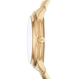 Buy Shop Michael Kors Runway Mercer Crystals Gold Dial Gold Steel Strap Watch For Women - MK6714 USA Online
