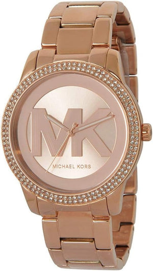 Buy Shop Michael Kors Tibby Quartz Rose Gold Dial Rose Gold Steel Strap Watch For Women - MK6880 USA Online