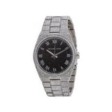 Buy Shop Michael Kors Channing Diamonds Black Dial Silver Steel Strap Watch for Women - MK6089 USA Online
