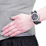 Buy Shop Michael Kors Ceramic Black Dial Black Steel Strap Watch for Women - MK5388 USA Online