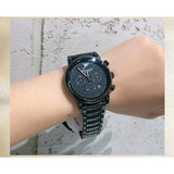 Buy Shop Emporio Armani Luigi Chronograph Black Dial Black Stainless Steel Watch For Men - AR1507 USA Online