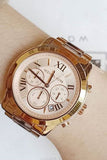 Buy Shop Michael Kors Cooper Rose Gold Rose Gold Steel Strap Watch for Women - MK6275 USA Online