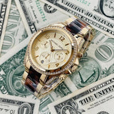 Buy Shop Michael Kors Blair Gold Dial Two Tone Steel Strap Watch for Women - MK6094 USA Online