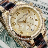 Buy Shop Michael Kors Blair Gold Dial Two Tone Steel Strap Watch for Women - MK6094 USA Online