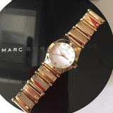 Buy Shop Marc Jacobs Amy White Dial Rose Gold Steel Strap Watch for Women - MBM8559 USA Online