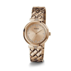 Buy Shop Guess Rumour Quartz Rose Gold Dial Rose Gold Steel Strap Watch For Women - GW0613L3 USA Online