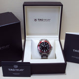 Buy Shop Tag Heuer Aquaracer Black Dial Silver Steel Strap Watch for Men - WAY101B.BA0746 USA Online