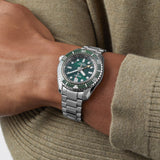 Buy Shop Seiko Prospex GMT Divers Automatic Marine Green Dial Silver Steel Strap Watch For Men - SPB381J1 USA Online