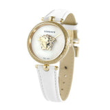 Buy Shop Versace Palazzo Empire White Dial White Leather Strap Watch for Women - VCO040017 USA Online