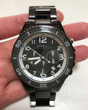 Buy Shop Marc Jacobs Rock Chronograph Limited Edition Gray Dial Gray Steel Strap Watch for Women - MBM5025 USA Online