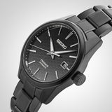 Buy Shop Seiko Presage Sharp Edged Series Black Dial Black Steel Strap Watch For Men - SPB229J1 USA Online